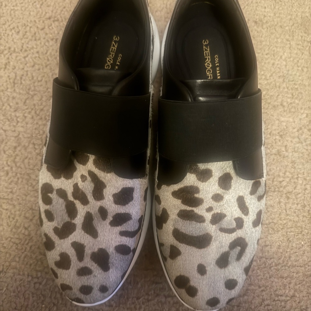 Cole Haan Leopard Print Slip-On Sneakers